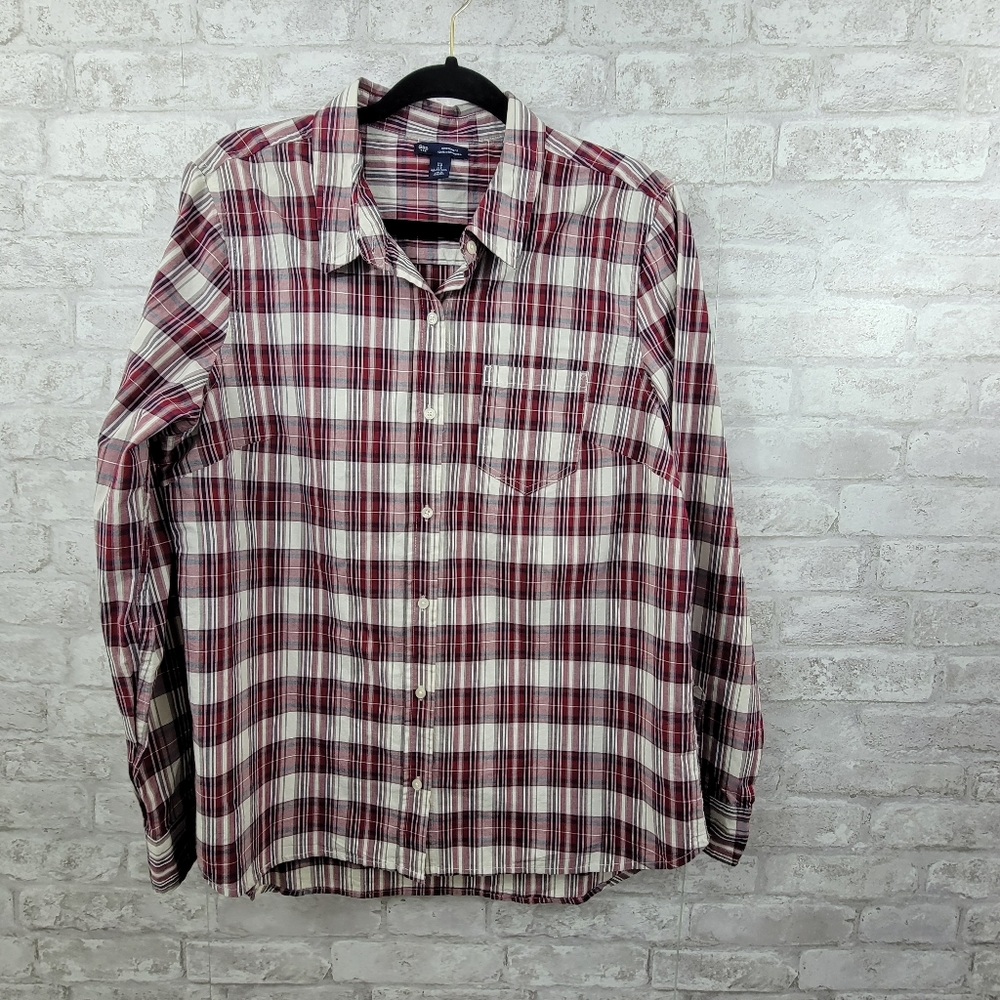 Gap Button Down Top Women's Large - image 1
